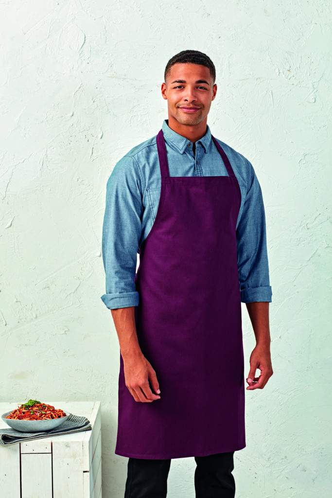 Denim Shirt & Aubergine Apron